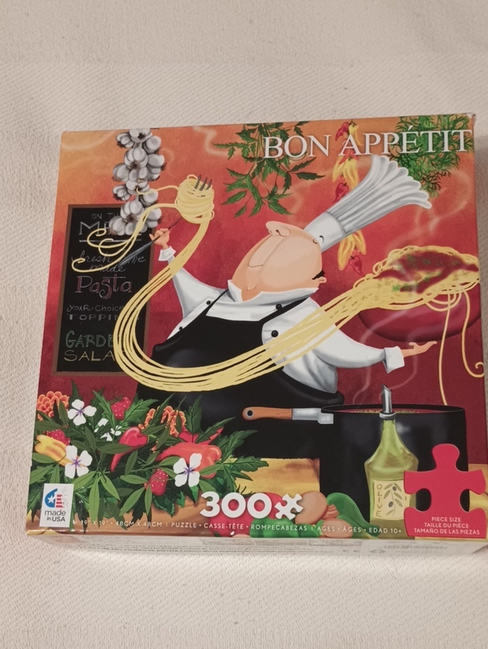 Bon Appetit Chef Pasta Puzzle - Red, Orange, Black